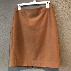 Wool pencil skirt from J Crew size 4 in camel